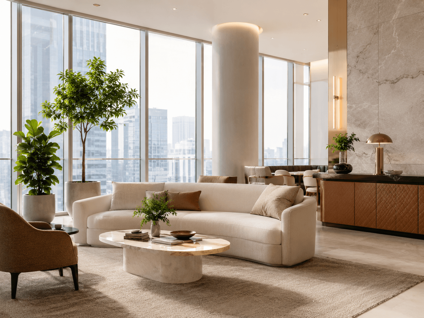 Founder-directed commercial leather and furniture detail